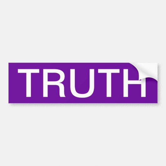 WAARHEID BUMPERSTICKER (Voorkant)