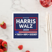 Waarheid Hoop Decency Harris Walz 2024 Servet (Insitu)