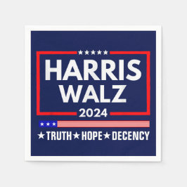 Waarheid Hoop Decency Harris Walz 2024 Servet