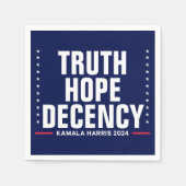 Waarheid Hoop fatsoen | Harris Walz Blue Servet (Voorkant)