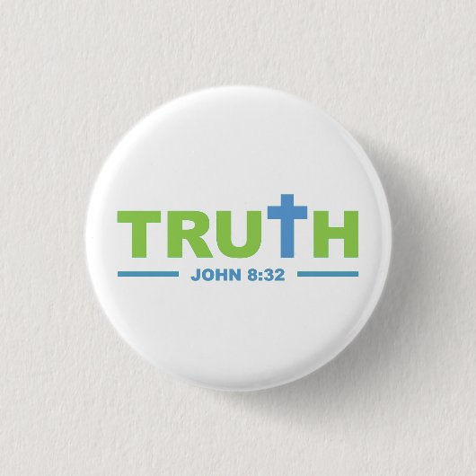 Waarheid in Christus Jezus Ronde Button 3,2 Cm (Voorkant)