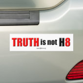 Waarheid is geen Haat Bumpersticker (Op auto)