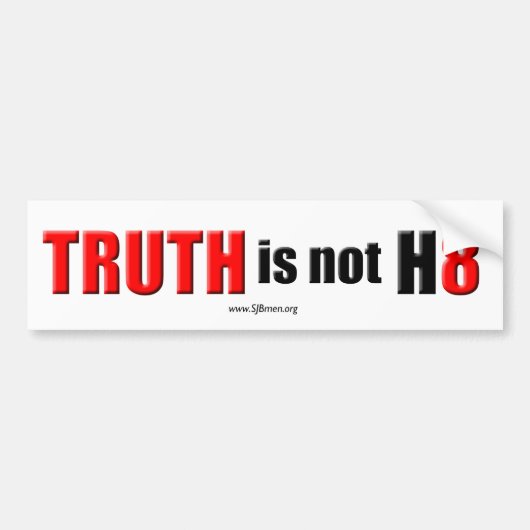 Waarheid is geen Haat Bumpersticker (Voorkant)