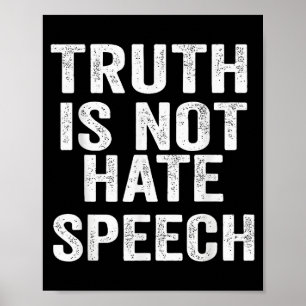 Waarheid is geen haatzaaiende taal poster