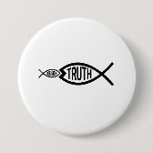 Waarheid is groter dan religie ronde button 7,6 cm (Voorkant)
