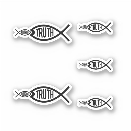 Waarheid is groter dan religie sticker (Voorkant)