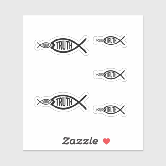 Waarheid is groter dan religie sticker (Vel)