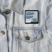 Waarheid is waarheid vierkante button 5,1 cm (In situ)