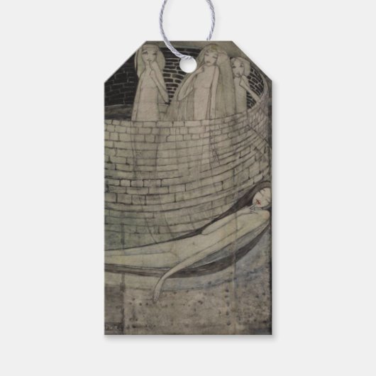 Waarheid ligt aan de onderkant van de put cadeaulabel (Voorkant)