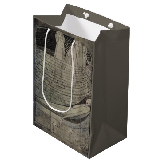 Waarheid ligt aan de onderkant van de put medium cadeauzakje (Voorkant Gekanteld)