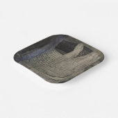 Waarheid ligt aan de onderkant van de put papieren bordje (Gebogen)