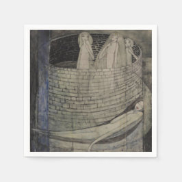 Waarheid ligt aan de onderkant van de put servet