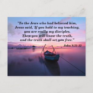 Waarheid Maakt Je Vrij Bijbel Geheugenkaart Briefkaart