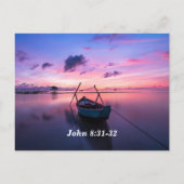 Waarheid Maakt Je Vrij Bijbel Geheugenkaart Briefkaart (Achterkant)