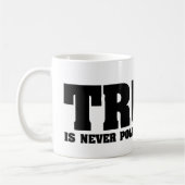 waarheid nooit politiek correcte mok (Links)