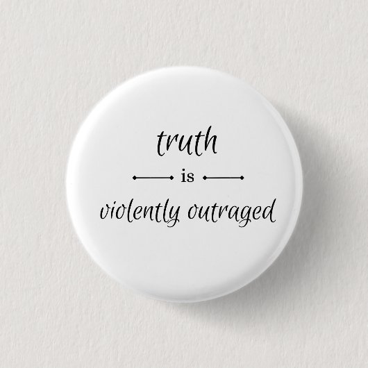 Waarheid of leugen? ronde button 3,2 cm (Voorkant)