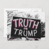 Waarheid of Trump-Briefkaart Briefkaart (Voorkant / Achterkant)