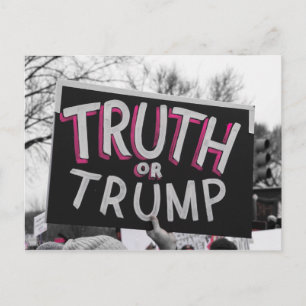 Waarheid of Trump-Briefkaart Briefkaart