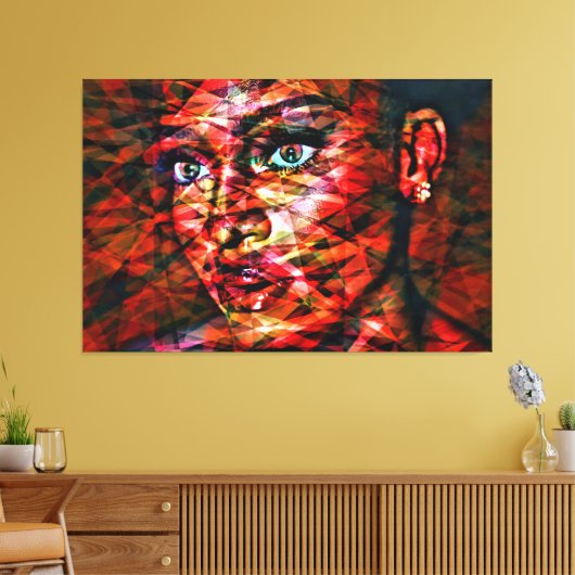 Waarheid ongefilterd #3 canvas afdruk (Insitu (Woonkamer))