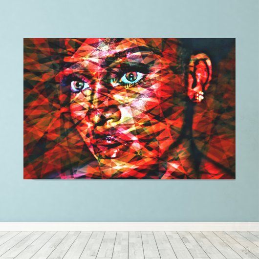 Waarheid ongefilterd #3 canvas afdruk (Insitu (Houten vloer))