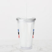 "Waarheid over Leugens" rood wit blauw - Acryl Drinkbeker (Rechts)