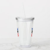 "Waarheid over Leugens" rood wit blauw - Acryl Drinkbeker (Links)