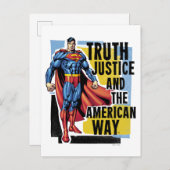 Waarheid, rechtvaardigheid briefkaart (Voorkant / Achterkant)