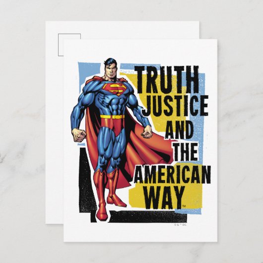 Waarheid, rechtvaardigheid briefkaart (Voorkant / Achterkant)