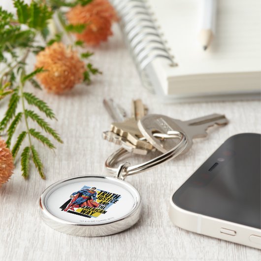 Waarheid, rechtvaardigheid sleutelhanger (Zijkant)