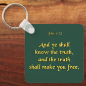 Waarheid Sleutelhanger - Johannes 8:32 (Voorkant)