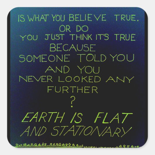 Waarheid Sticker (Voorkant)