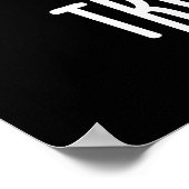 Waarheid Verval Grappige Tand Pun Donker BG Poster (Hoek)