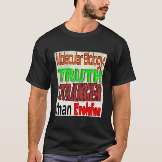 Waarheid vreemder dan evolutie t-shirt (Voorkant)