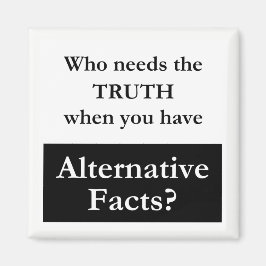 Waarheid vs. Alternatieve feiten Witte Magneet