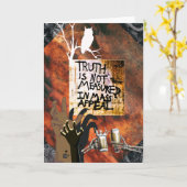 Waarheid wordt niet gemeten in massale aantrekking kaart (Gele Bloem)