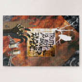 Waarheid wordt niet gemeten in massale aantrekking legpuzzel (Horizontaal)