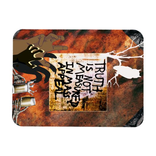 Waarheid wordt niet gemeten in massale aantrekking magneet (Horizontaal)