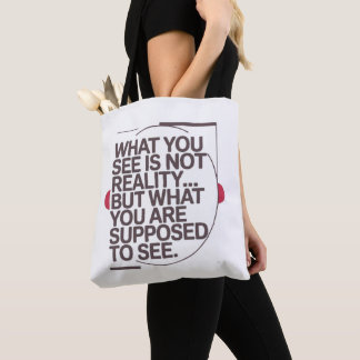Waarheid zoals ontworpen voor jou tote bag