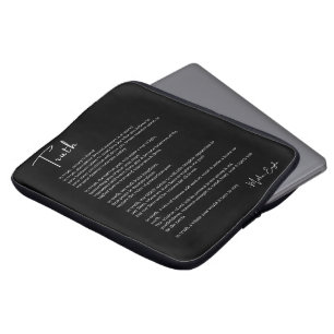 Waarheidsoverwinning moedig gedicht poster muur ku laptop sleeve