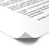 Waarheidsoverwinning moedig gedicht poster muurkun (Hoek)