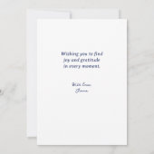 Waarnemende Halve Maan Denkend aan u Dank u Kaart (Achterkant)