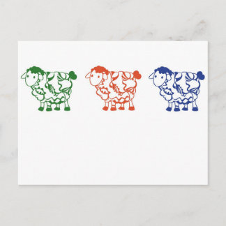 Waarnemende schapen briefkaart