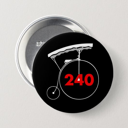 Waarnemer 240 ronde button 7,6 cm (Voorkant /achterkant)