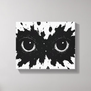 Waarnemer in de inkt: Oogvlek‑sigil Canvas Afdruk