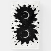 Waarnemer in de inkt: Oogvlek‑sigil Spandoek (Verticaal)