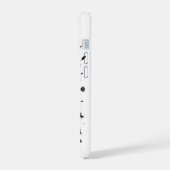 Waarnemer in de inkt: Oogvlek‑zegel iPhone 15 Case (Linkerkant)