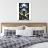 Waarnemer onder de wortels canvas afdruk (Insitu (Slaapkamer))