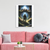 Waarnemer onder de wortels canvas afdruk (Insitu (Woonkamer))