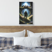 Waarnemer onder de wortels canvas afdruk (Insitu (Slaapkamer))