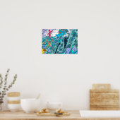 Waarnemer op de golven. poster (Keuken)